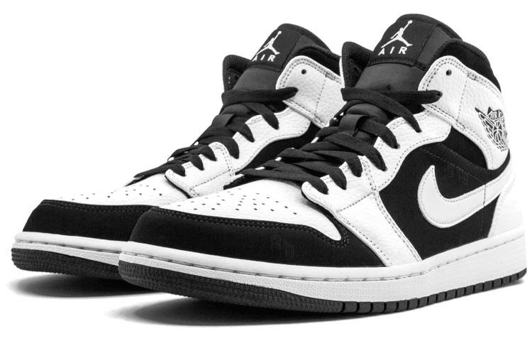 Jordan Air Jordan 1 Mid Black White Panda — фото 7
