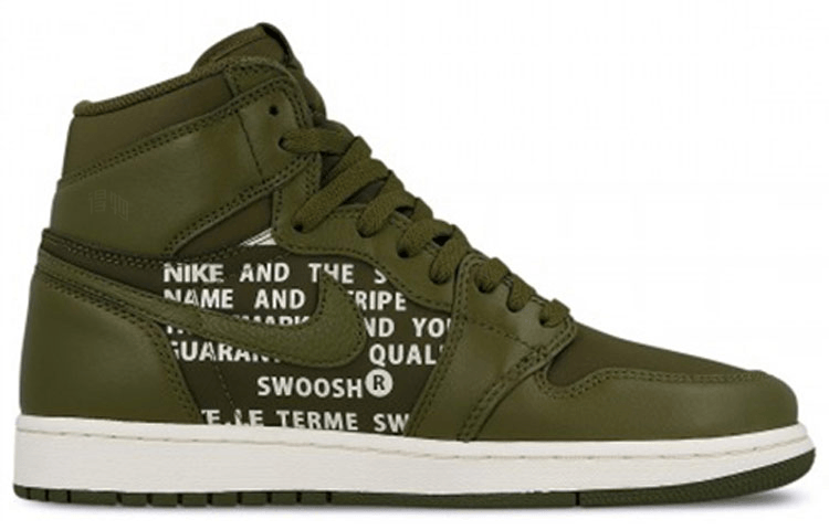 Jordan Air Jordan 1 Retro High Olive Canvas — фото 6