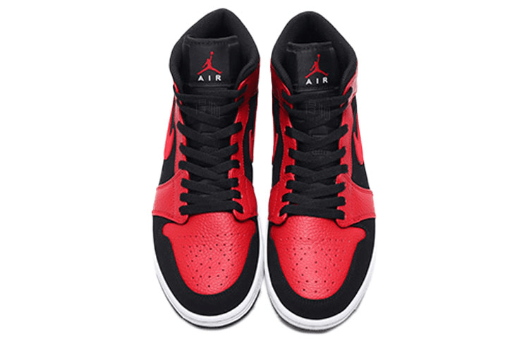 Jordan Air Jordan 1 Mid Black Red — фото 6