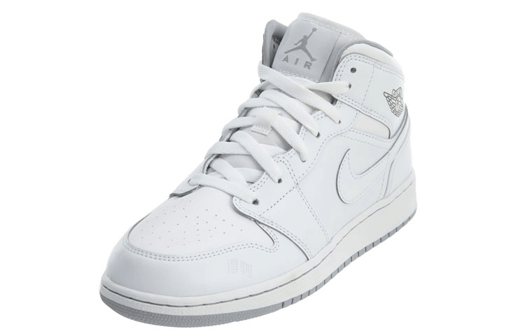 Jordan Air Jordan 1 Mid White Grey — фото 5