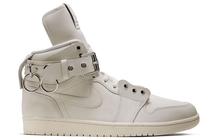 Jordan COMME DES GARCONS SHIRT x Jordan Air Jordan 1 Homme Plus White — фото 6