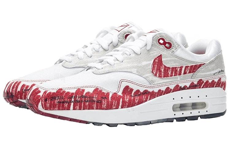 Nike Air Max 1 Tinker "Sketch" White — фото 6