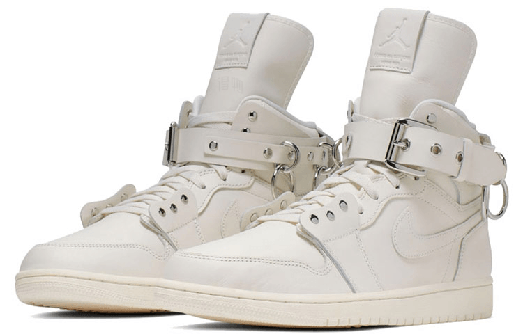 Jordan COMME DES GARCONS SHIRT x Jordan Air Jordan 1 Homme Plus White — фото 7