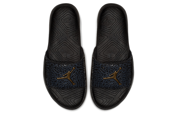 Jordan Slides Black Gold — фото 6
