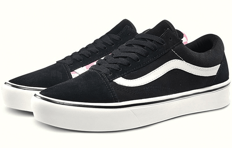 Vans Old Skool Comfycush Black Pink Checkerboard — фото 1