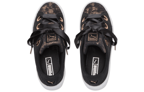 Puma Platform Low Black Gold — фото 7