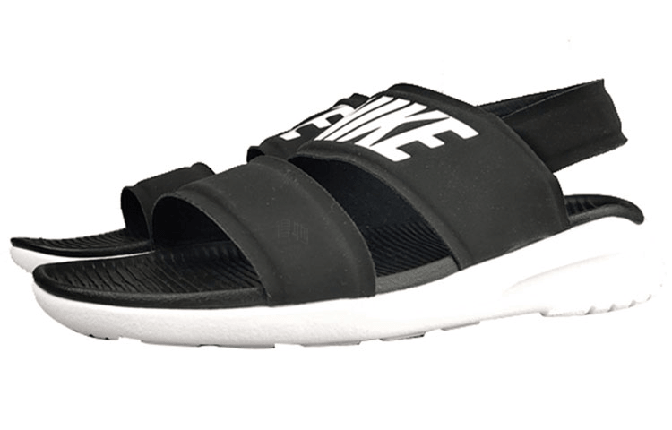 Nike Tanjun Sandal Black White — фото 7