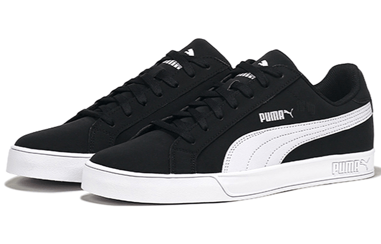 Puma Smash Vulc Black White — фото 6