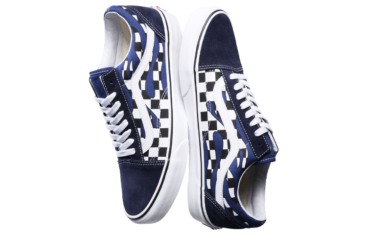Vans Old Skool Blue Checkerboard — фото 7