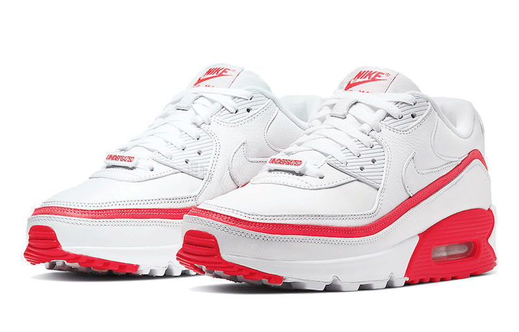 Nike UNDEFEATED x Nike Air Max 90 White Red — фото 7