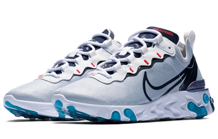 Nike React Element 55 Blue Grey — фото 7