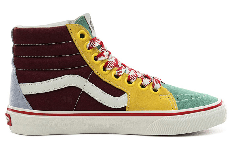 Vans SK8 High Yellow Green Red — фото 6