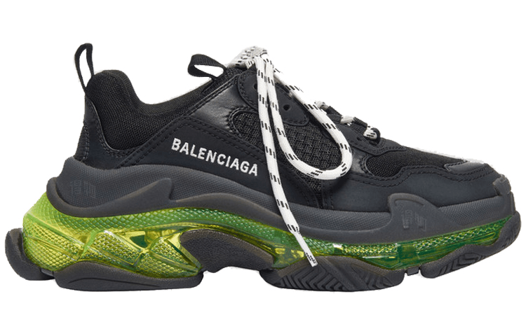 Balenciaga Triple S Black Green — фото 6