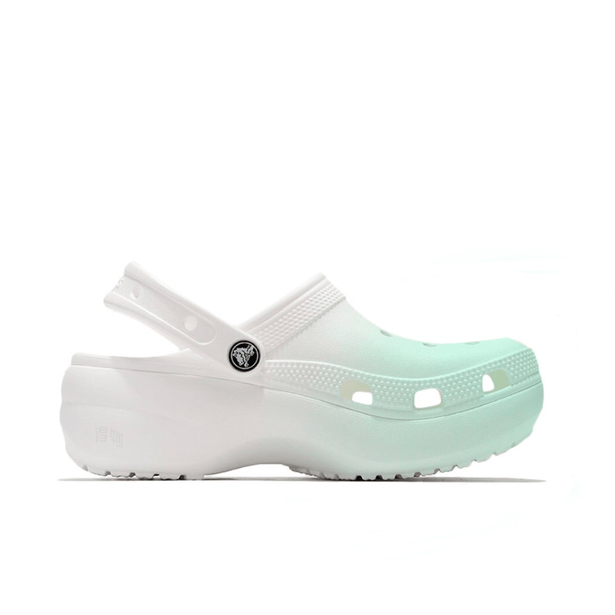 Crocs Classic Platform Clog Green — фото 7