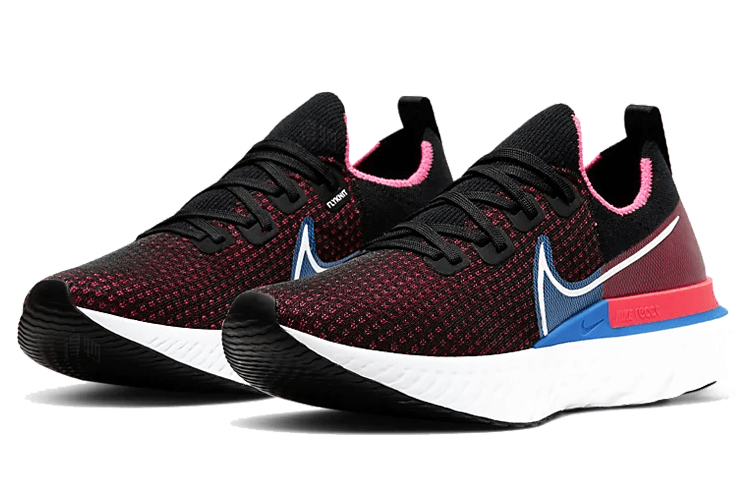 Nike React Infinity Run Flyknit 1 Black Red — фото 8