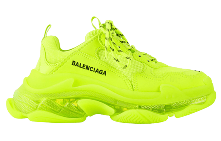 Balenciaga Triple S Clear Sole Fluorescent Yellow — фото 7