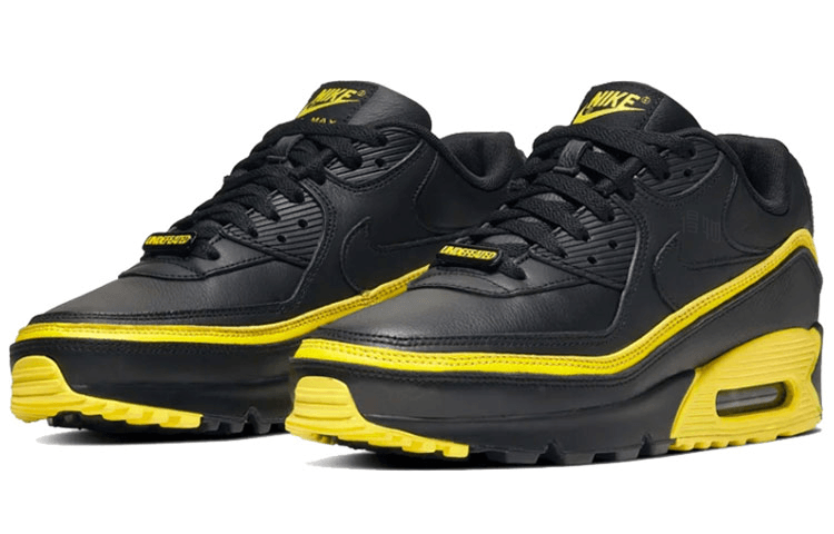 Nike UNDEFEATED x Nike Air Max 90 Black Yellow — фото 7