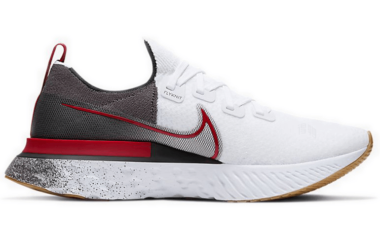 Nike React Infinity Run Flyknit 1 White Red — фото 7