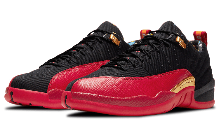 Jordan Air Jordan 12 Retro Low SE "Black and Metallic Gold" — фото 8