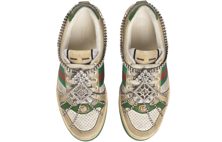 Gucci Screener Sneaker With Crystals — фото 7