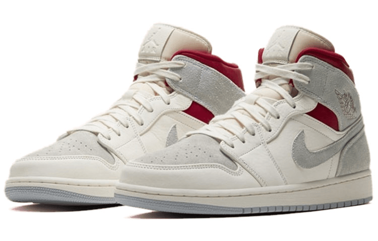 Jordan Sneakersnstuff x Air Jordan 1 Mid Red Grey — фото 7