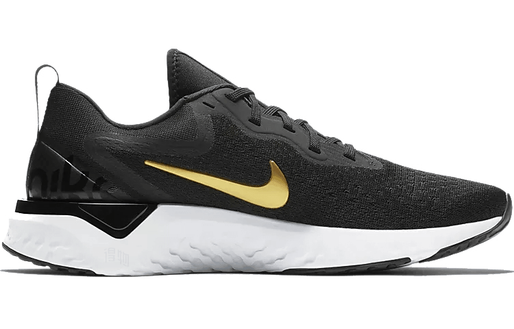 Nike Odyssey React Flyknit Black Gold — фото 6