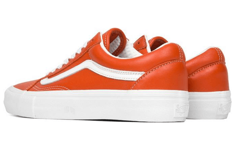 Vans Old Skool Italian Leather Orange — фото 7