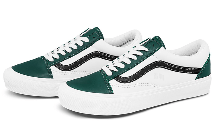 Vans Old Skool Vlt Lx White Green — фото 6