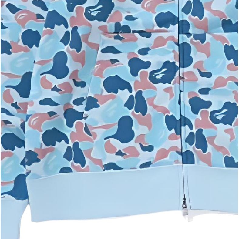 A BATHING APE BAPE Shark Logo Hoodie Light Blue — фото 1