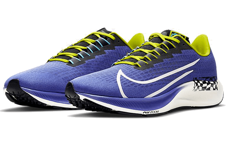 Nike Pegasus 37 Blue Yellow — фото 8