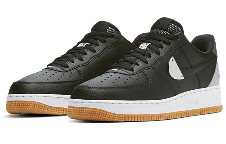 Nike Air Force 1 '07 LV8 NBA Black Grey — фото 8