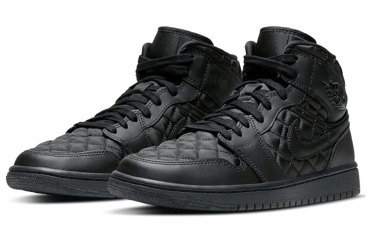 Jordan Air Jordan 1 Mid SE "Black Quilted" — фото 8