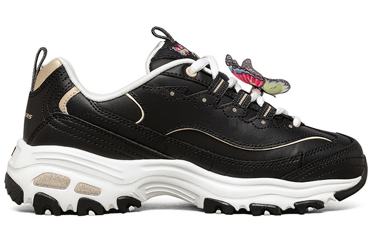 Skechers D'Lites 1.0 Black Multicolor Butterfly — фото 7