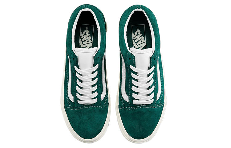Vans Old Skool Green White — фото 7