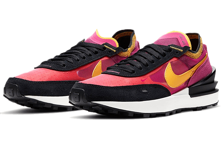 Nike Waffle One Black Purple Gold — фото 8