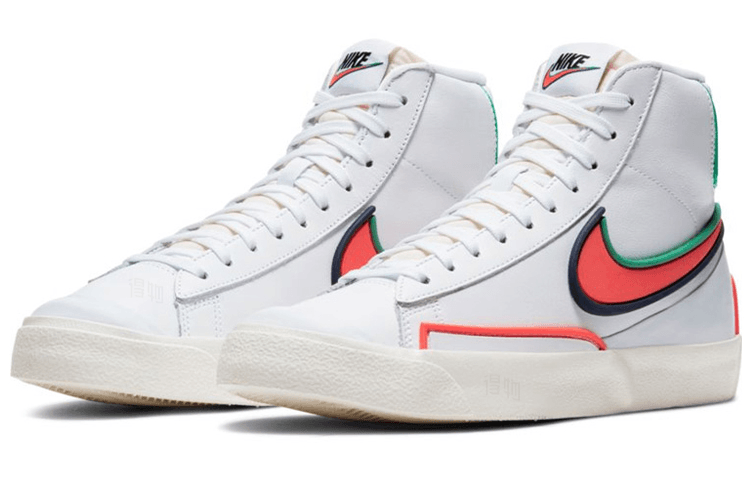 Nike Blazer Infinite Mid White Orange — фото 8