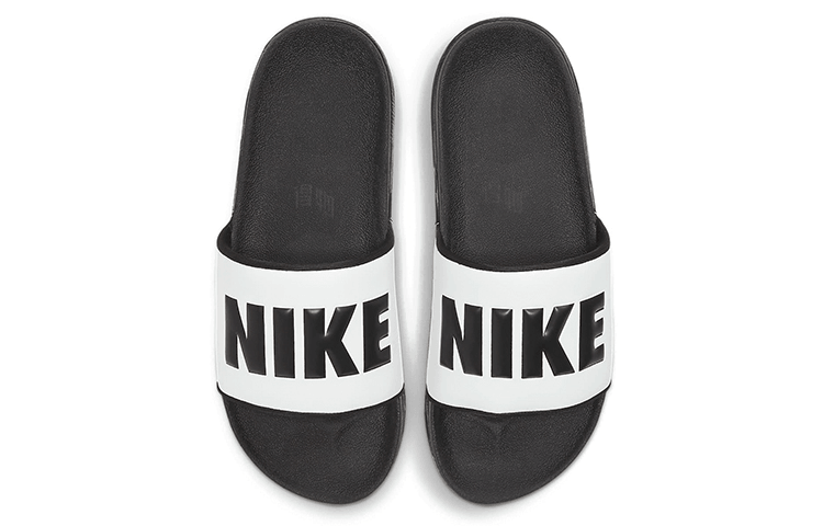 Nike Offcourt Slides Black White — фото 6