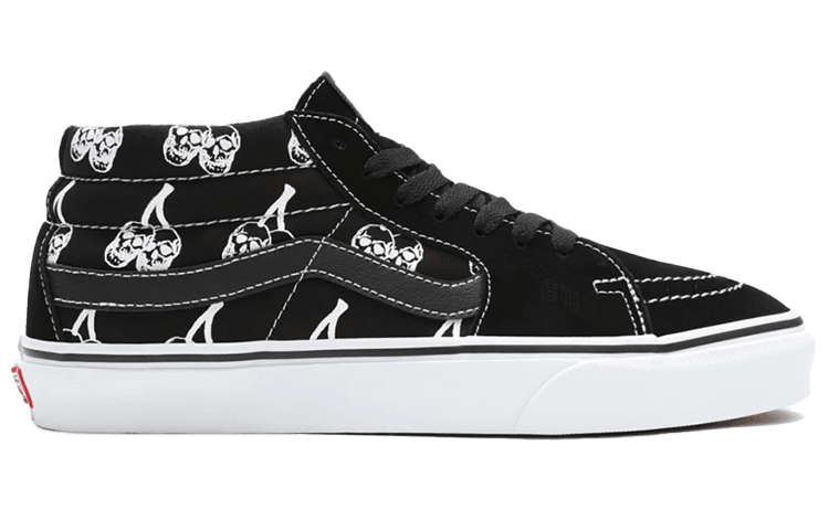 Vans SK8 Mid Black White — фото 5