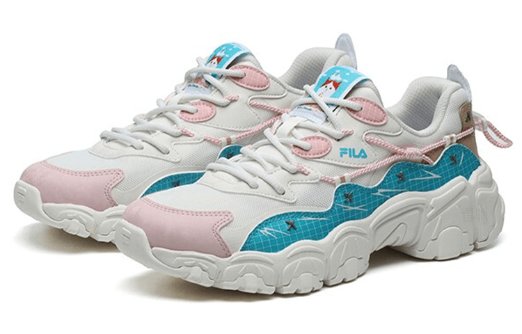 FILA Pepe Shimada x Fila Low Dad Sneakers White Blue — фото 8