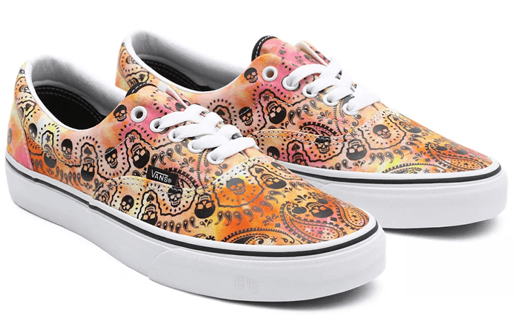 Vans Era Skull Print Orange — фото 6
