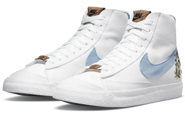 Nike Blazer '77 White Blue — фото 8