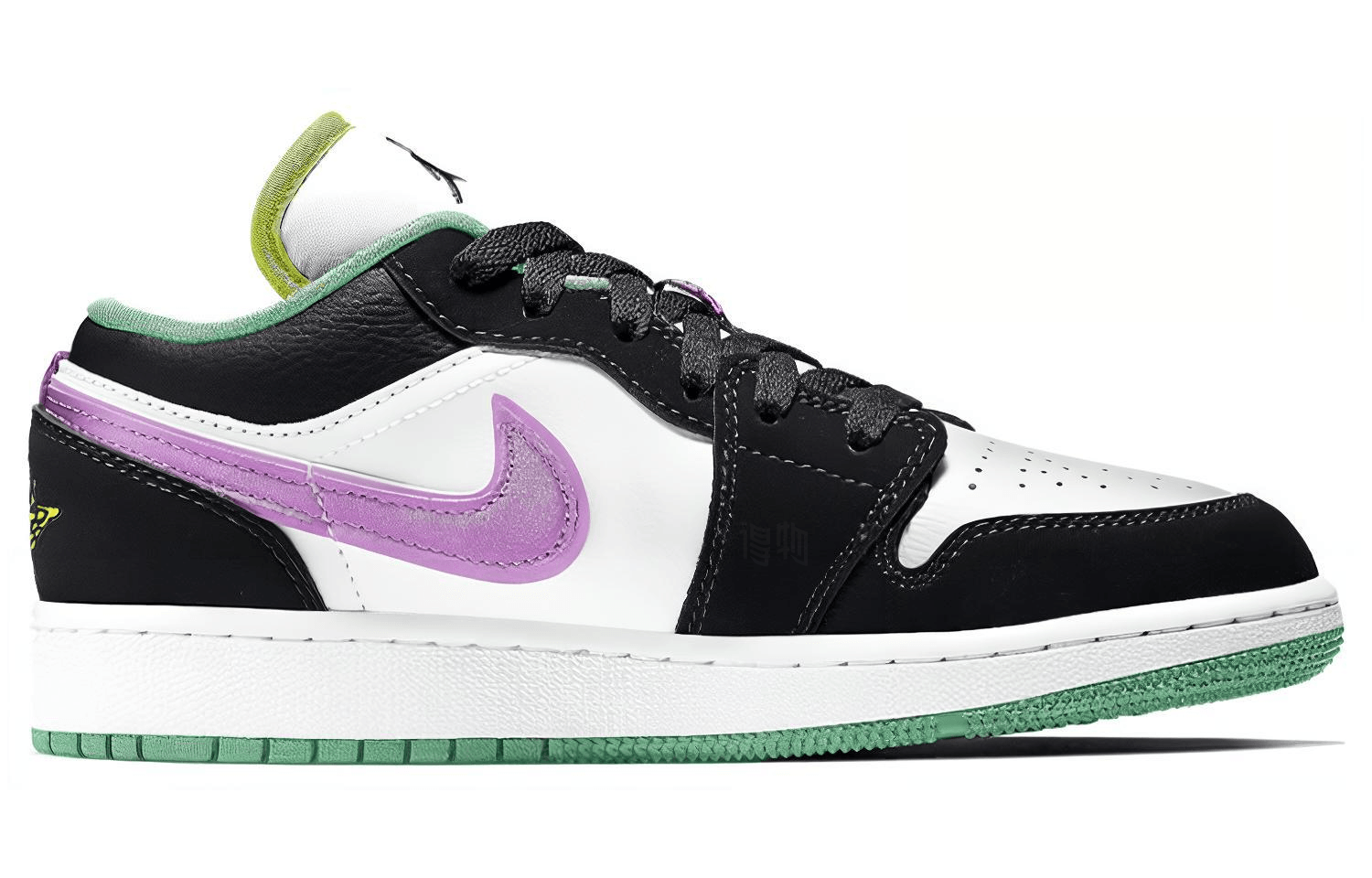 Jordan Air Jordan 1 Low Black White Purple — фото 6