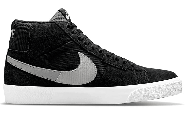 Nike Blazer Mid Black Grey — фото 6