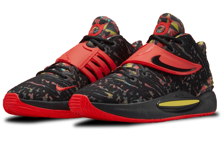 Nike KD 14 EP "Ky-D" Black Red Multicolor — фото 8