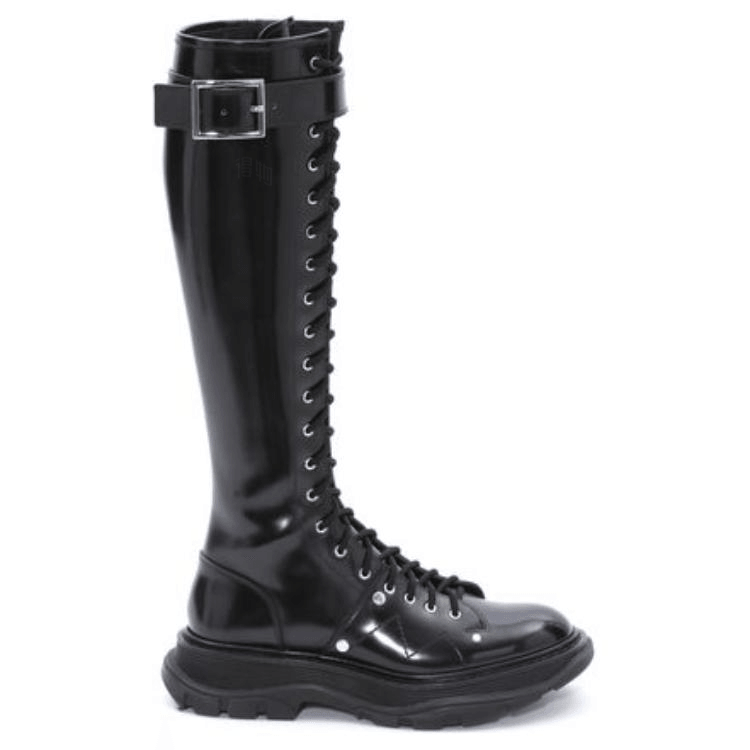 Alexander McQueen Tread High Boots Black — фото 6
