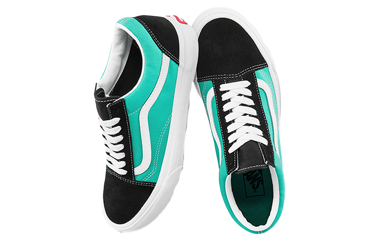 Vans Old Skool Blue Black White — фото 8