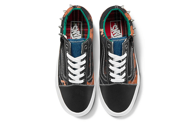 Vans Old Skool Zip Brown Black — фото 6