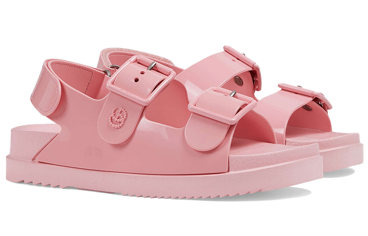 Gucci Studded Double G Sandals — фото 7