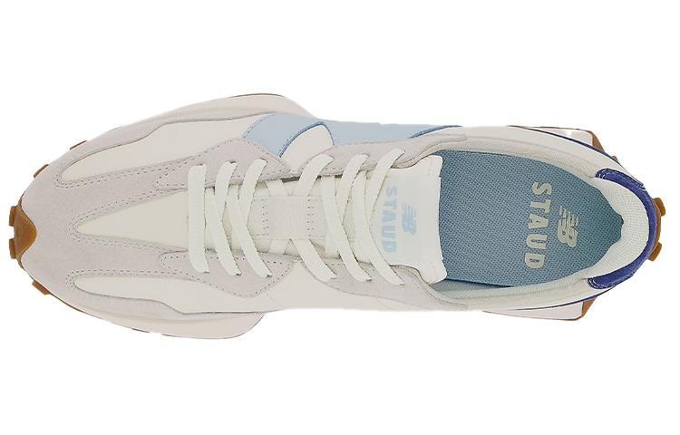 New Balance STAUD x New Balance 327 White Blue — фото 8