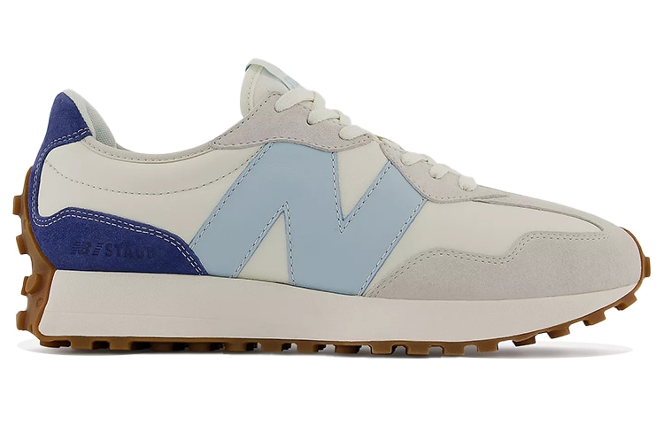 New Balance STAUD x New Balance 327 White Blue — фото 6